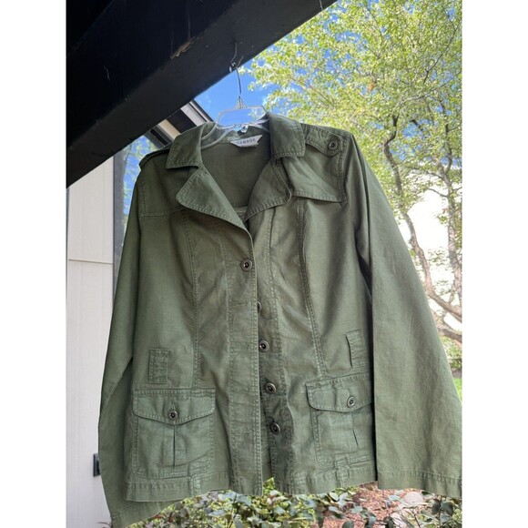 George Military Style Jacket‎ Linen /Cotton Women’s Size 16 Lightweight - Picture 2 of 14
